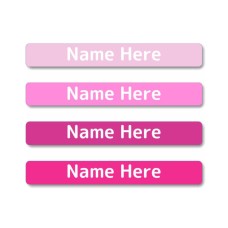 Pinks Mini Name Label