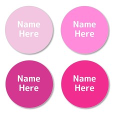 Pinks Shoe Dot Label