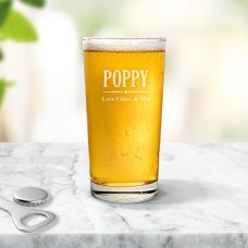 Poppy Pint Glass