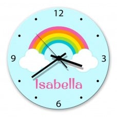 Rainbow Glass Wall Clock