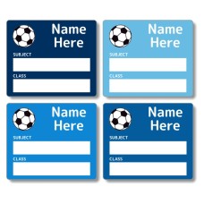 Soccer Ball School Book Label