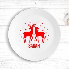 Two Deer Kids' Plate