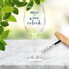 Wine Time Wine Glass