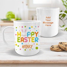 Dotty Easter White Plastic Mug