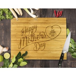 Happy Mother's Day Bamboo Cutting Board