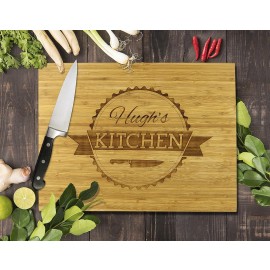 Kitchen Knife Bamboo Cutting Board