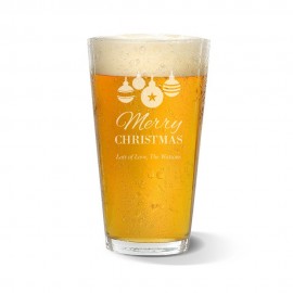 [US-Only] Bauble Engraved Standard Beer Glass
