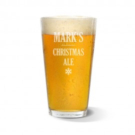 [US-Only] Christmas Ale Engraved Standard Beer Glass