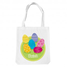 Easter Eggs White Tote Bag