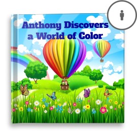 "Discovers a World of Colour" Personalised Story Book
