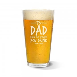 [US-Only] Reasons You Drink Engraved Standard Beer Glass