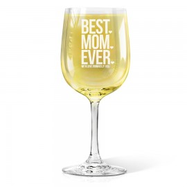 [US-Only] Best Mom Ever Engraved Wine Glass