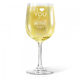 [US-Only] Love You Engraved Wine Glass