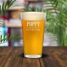 [US-Only] Poppy Engraved Standard Beer Glass