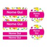 Bubbles Mixed Name Label Pack - IT