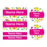 Bubbles Mixed Name Label Pack