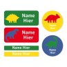 Dino Silhouette Mixed Name Label Pack - DE