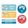 Gaming Mixed Name Label Pack - DE