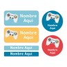 Gaming Mixed Name Label Pack - ES|MX|US-ES