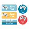Gaming Mixed Name Label Pack - IT
