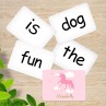 Pink Unicorn Sight Word Cards