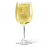 Couples Design Engraved Wine Glass