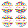 Hearts Round Name Label - IT