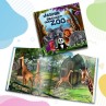 "Visits the Zoo" Personalised Story Book - DE