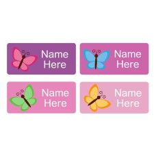 Butterfly Rectangle Name Labels