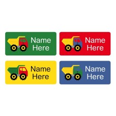 Dump Truck Rectangle Name Labels