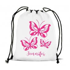 Butterflies Drawstring Sports Bag