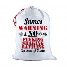 Warning Santa Sack