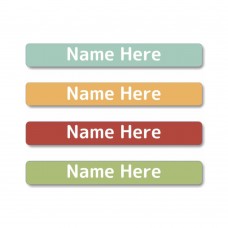 Earthy Mini Name Labels