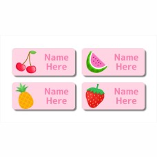 Fruit Rectangle Name Label