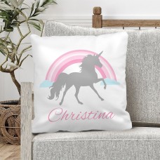 Grey Unicorn Classic Cushion Cover
