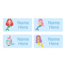 Mermaids Rectangle Name Labels
