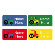 Tractors Rectangle Name Labels