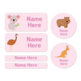 Aussie Animals Mixed Name Label Pack