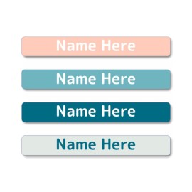 Coral Mini Name Label
