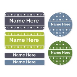 Stars Mixed Name Label Pack