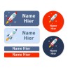 Rocket Mixed Name Label Pack - DE