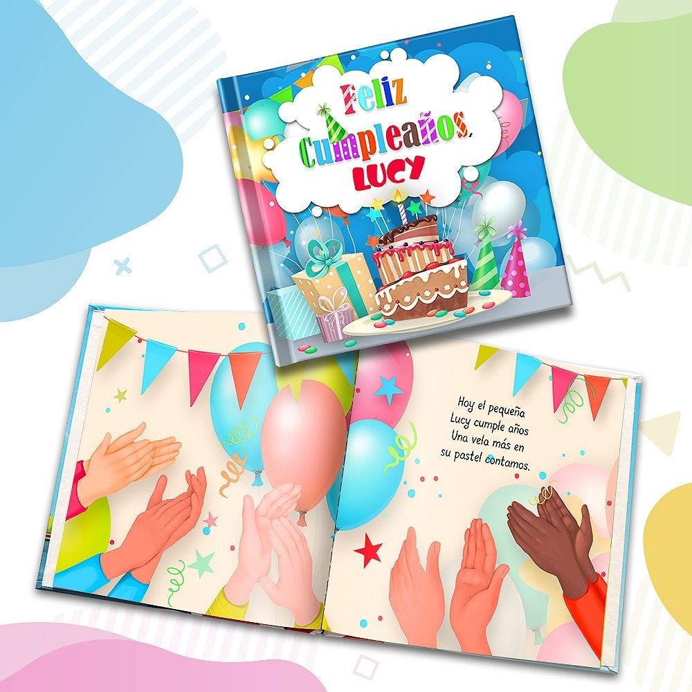 "Feliz cumpleaños" Libro de cuentos personalizado - MX|US-ES|ES