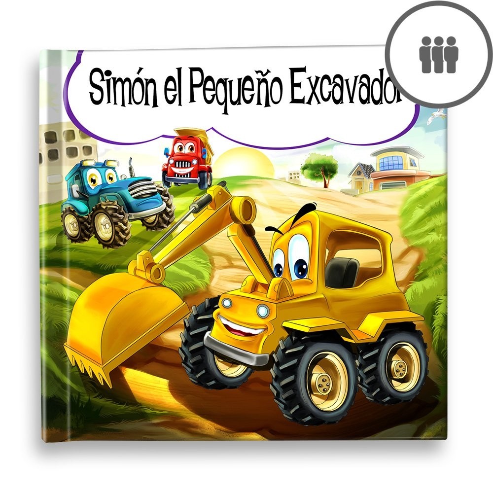 "El Pequeño Excavador" Libro de cuentos personalizado - MX|US-ES