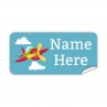 Aeroplane Rectangle Name Label