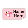 Cute Bird Rectangle Name Label