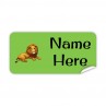 Lion Rectangle Name Label