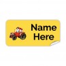 Tractor Rectangle Name Label