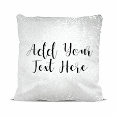 Add Your Own Message Magic Sequin Cushion Cover
