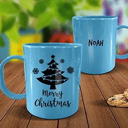 Christmas Tree Plastic Mug
