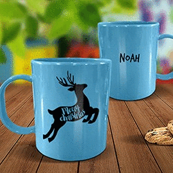 Reindeer Plastic Mug